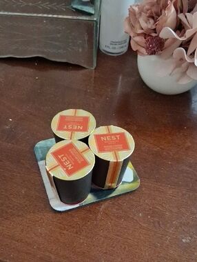 NEST Fragrances Mini Candle Set - Red and Gold Tops 0.95 Oz each quantity 3.